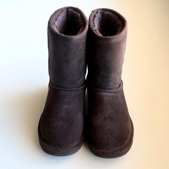 NEW Bearpaw Dorado Brown Suede & Wool Unisex Winter / Snow Boots Size 6 - Picture 4 of 15